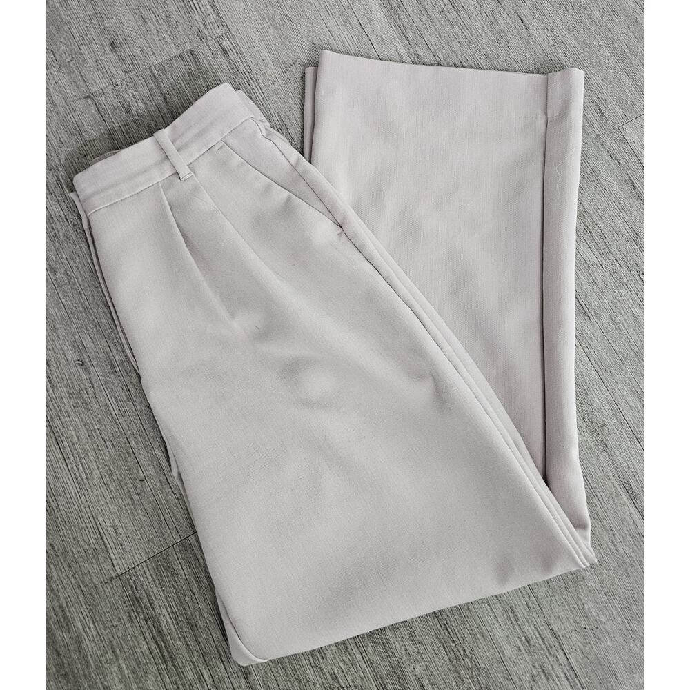 Abercrombie & Fitch Women’s Wide Leg Dress Pants Beige Size 28 US 6 Tailored